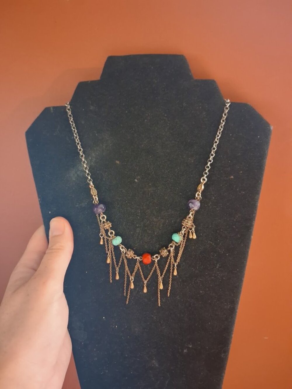 17 inch Lucky Brand statement necklace